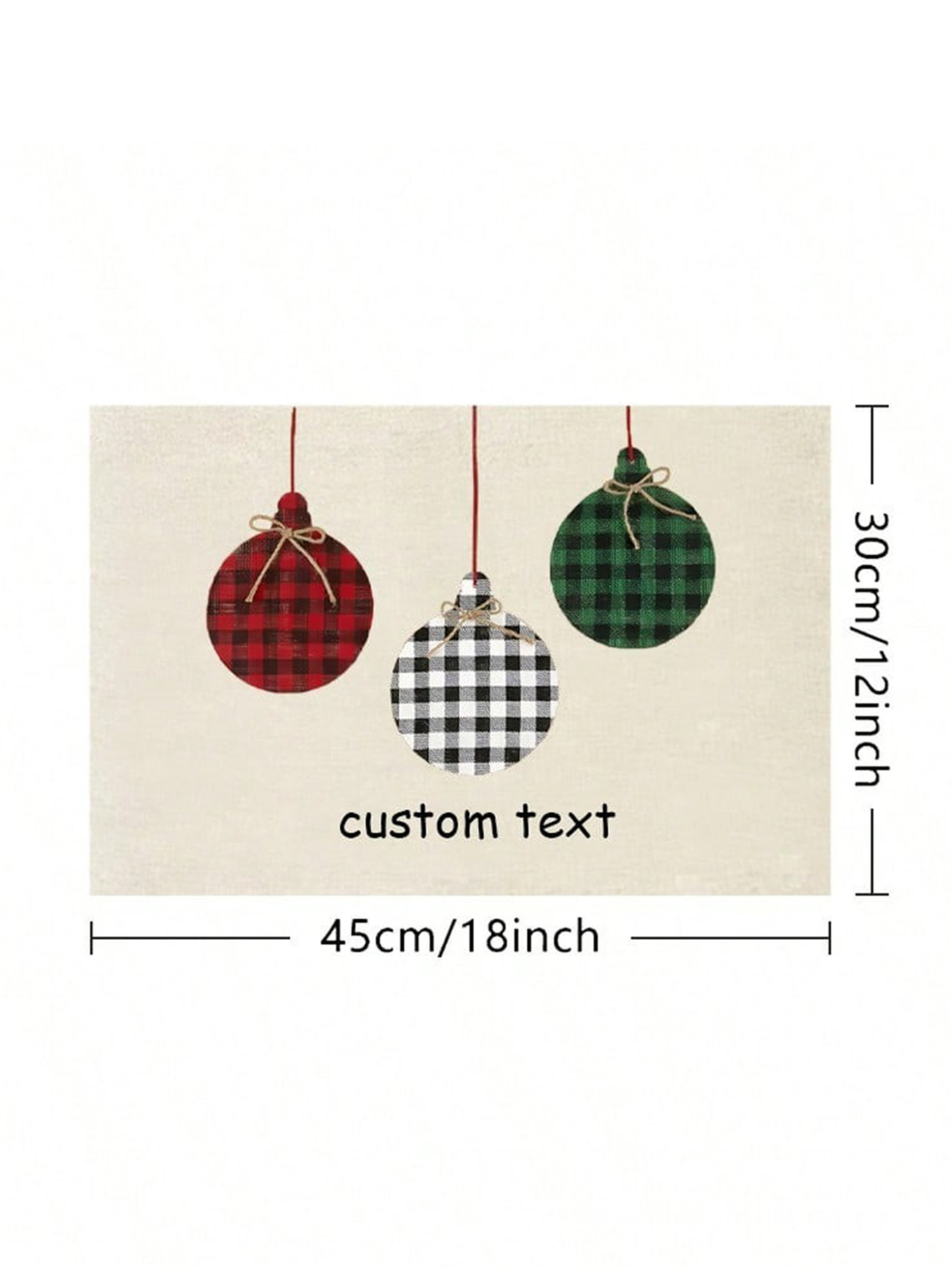 DIY Plaid Christmas Placemats